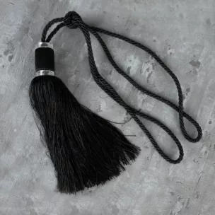 Dekoracyjny sznur do zasłon DINA upinacz z ozdobnym chwostem i kryształkami