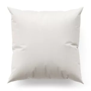 Poszewka szyta kremowa z miękkiej w dotyku tkaniny szenilowej