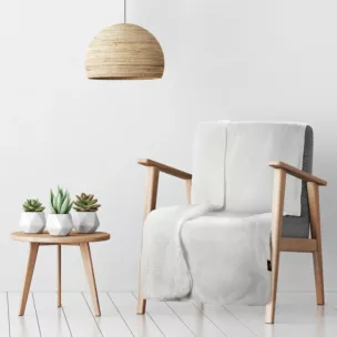 Narzuta, koc na fotel 70x160 cm biały z miękkiego polaru ze strukturą baranka TEDY Eurofirany Premium