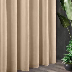 Tkanina zasłonowa, miękki i delikatny welwet z delikatnym połyskiem