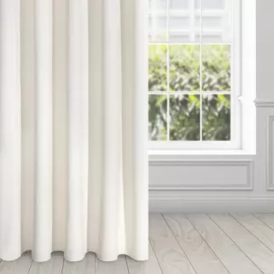 Zasłona kremowa z ekskluzywnego aksamitnego welwetu 290 g/m2 140x270 cm taśma - VILLA