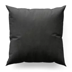 Poszewka szyta czarna z miękkiej strukturalnej tkaniny welwetowej