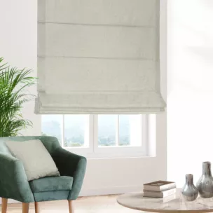 Roleta rzymska naturalna z tkaniny blackout zaciemniającej w 100% o naturalnej strukturze