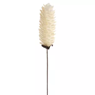 Kwiat sztuczny kremowy z plastycznej pianki foamiran 60 cm