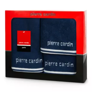 Zestaw ręczników bawełnianych na prezent 3 szt kolor granatowy 500 g/m2 ROCCO Pierre Cardin