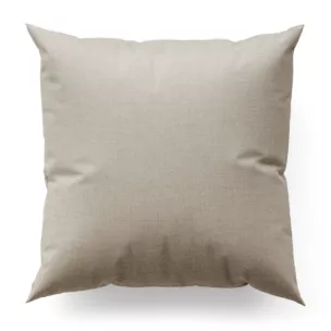 Poszewka szyta beżowa z tkaniny z jodełkowym wzorem geometrycznym