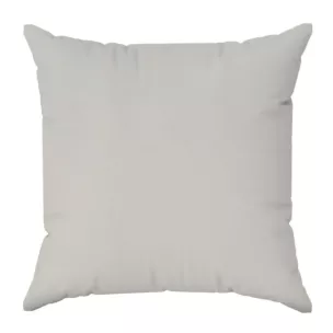 Poszewka szyta jasnosrebrna z gładkiej tkaniny typu dimout