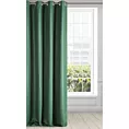 Zasłona zielona z błyszczącym splotem 140x250 cm przelotka - ESSME
