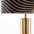 LIMITED COLLECTION Lampa stojąca VICTORIA 3 z nowoczesną metalową podstawą i welwetowym abażurem SIŁA ZŁOTA