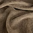 Poszewka szyta jasnobrązowa miękka, szenilowa tkanina o wyraźnym splocie i delikatnym połysku