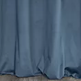 Zasłona welwetowa granatowa z dekoracyjnym pasem 140x250 cm przelotka - PERI