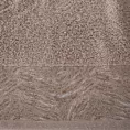 Ręcznik kąpielowy 50x90 cm bawełniany kolor beżowy z żakardową bordiurą 500 g/m2 RUBI