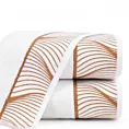Ręcznik kąpielowy 50x90 cm bawełniany kolor biały,ciemnozłoty z żakardową bordiurą 500 g/m2 BLANCA 3 Limited Collection