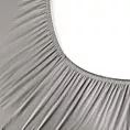 Prześcieradło jersey z gumką 220x200 cm z bawełny kolor srebrny 190 g/m2 Eurofirany Premium