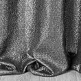 Zasłona czarno, srebrna błyszcząca z żakardu ze srebrnym nadrukiem 140x250 cm przelotka - GLOSSY