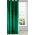 Zasłona welwetowa zielona z połyskiem 140x250 cm na przelotka - SAMANTA