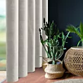 Zasłona jasnoszara z tkaniny welurowej 560x240 cm tunel Dora