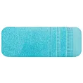 Ręcznik kąpielowy 50x90 cm bawełniany kolor niebieski z ozdobnym stębnowaniem 500 g/m2 POLA