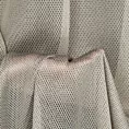 Tkanina firanowa siateczka z delikatnym połyskiem, wykończona obciążnikiem