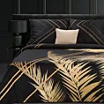 Pościel 220x200 cm z makosatyny bawełnianej kolor czarny, złoty z nowoczesnym wzorem VICTORIA 9 Limited Collection
