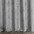 Zasłona szyta na taśmie 5 cm BRIANNA popielata miękka szenilowa o wyraźnym splocie i lekkim połysku