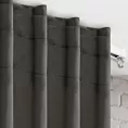 Zasłona grafitowa zaciemniająca 140x300 cm taśma imitująca flex - MILAN