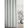 Zasłona szyta na flexach FELICITY srebrna o naturalnym splocie w melanżowych odcieniach