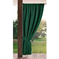 Zasłona ciemnozielona z wodoodpornej tkaniny idealna do ogrodu i na taras 155x200 cm tunel - GARDEN
