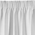 Zasłona biała z gładkiej tkaniny zaciemniającej typu - BLACKOUT 135x270 cm taśma - PARISA - Design 91