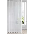 Firana biała z gładkiej przezroczystej mikrosiateczki z mocnym połyskiem 350x 250 cm przelotka ALEXA Design 91