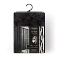 Zasłona czarna zdobiona wzorem designerskim 140x250 przelotka - VICTORIA - Eva Minge