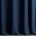Zasłona szyta na taśmie 5 cm VISCAYA granatowa z melanżowej i miłej w dotyku tkaniny
