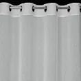 Zasłona naturalna z siateczki przetykana srebrną nicią 140x250 cm przelotka - KENDAL