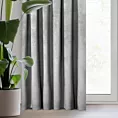 Zasłona welwetowa szara gładka 140x300 cm taśma - PIERRE