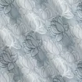 Tkanina zasłonowa z miękka o naturalnym splocie, z nowoczesnym wzorem kwiatowym