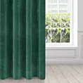 Zasłona ciemnozielona z ekskluzywnego aksamitnego welwetu 290 g/m2 140x250 cm 10 szt. przelotek - RIA - Diva Line