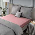 Prześcieradło frotte z gumką 160x200 cm z bawełny kolor pudrowy róż 170 g/m2 Design 91