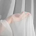 Firana szyta na taśmie 5 cm biała półprzezroczysta, matowa, z tkaniny typu batyst o niestandardowej wysokości 340cm, wykończona obciążnikiem