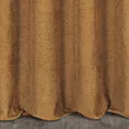 Zasłona szyta na taśmie 5 cm ceglasta z miękkiej w dotyku tkaniny szenilowej