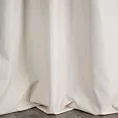 Zasłona szyta na taśmie 5 cm JULIETT jasnobeżowa z eleganckiej połyskującej tkaniny przetykanej lureksową nicią