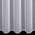 Firana szyta na taśmie 5 cm jasnoszara z drobnej siatki w pionowe prążki, wykończona obciążnikiem