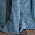 DESIGN 91 Zasłona z welwetu z geometrycznym wytłaczanym wzorem, gramatura 270 g/m2