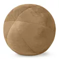 Poduszka dekoracyjna w formie kuli średnica 24 cm welwetowa miodowa GAJA