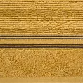 Ręcznik kąpielowy 70x140 cm bawełniany kolor musztardowy z błyszczącą bordiurą 530 g/m2 FILON