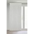 Zasłona biała z welwetowej tkaniny 125x270 cm (wymiar podany na gotowo) system flex - MELANIE