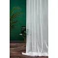 Firana biała z lekkiej i błyszczącej tkaniny 135x250 cm przelotka SYLVIA ELLA LINE