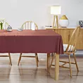 Obrus szyty ADESSA bordowy z miękkiej tkaniny o welurowej strukturze