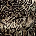 Poszewka szyta LEOPARD beżowo czarna z grubej welwetowej tkaniny w modny zwierzęcy wzór Italissima Eva Minge