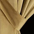 Zasłona welwetowa ciemnobeżowa, troczek w zestawie 140x270 cm przelotka - ANTARA