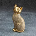 Kot - figurka dekoracyjna HARIS o drobnym wytłaczanym wzorze